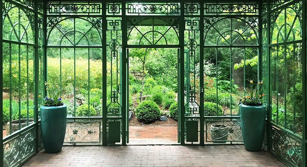 denver botanic gardens- colorado engagement photo location- greenhouse