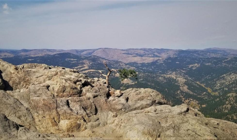 overlooking the colorado mountains- lost gulch, a colorado engagement photo location