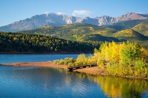 view of pikes peak: a colorado springs micro wedding and elopement location