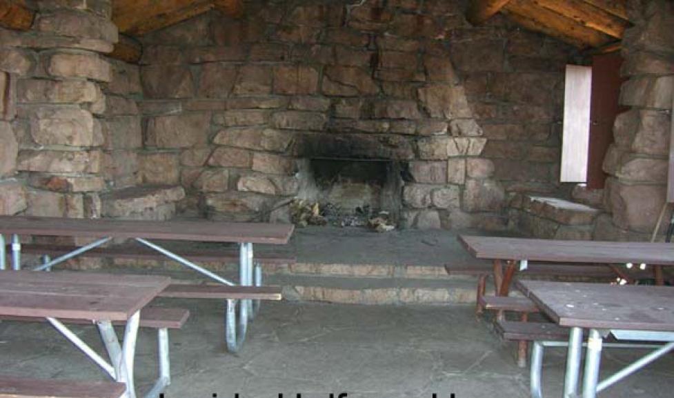 inside of shelter at micro wedding and elopement location in colorado