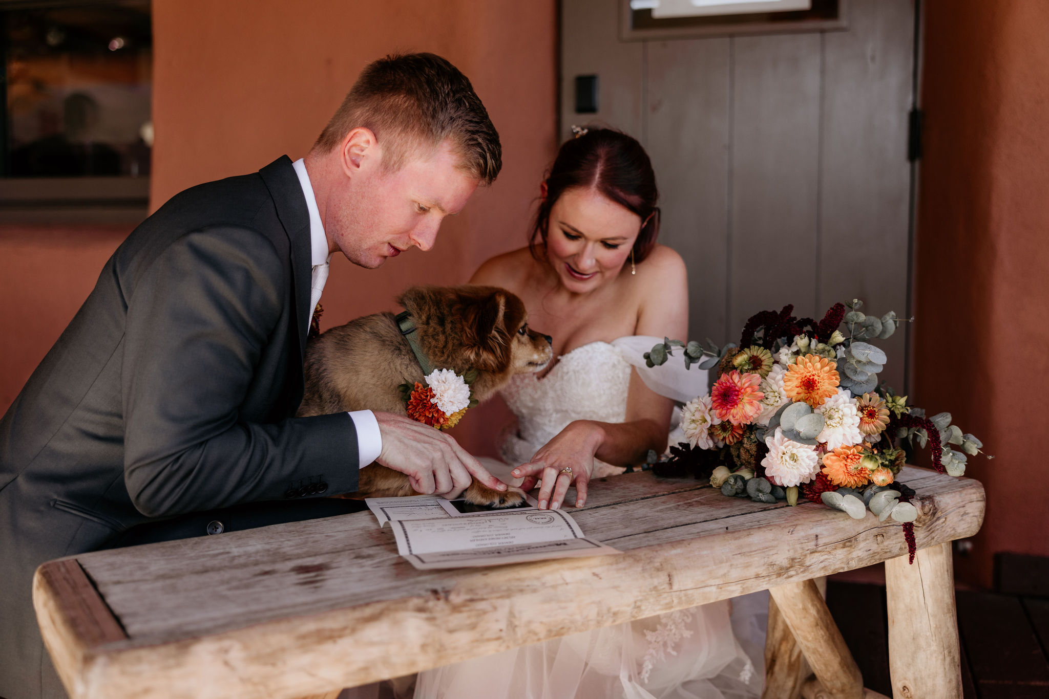 dog signs colorado marriage certificate