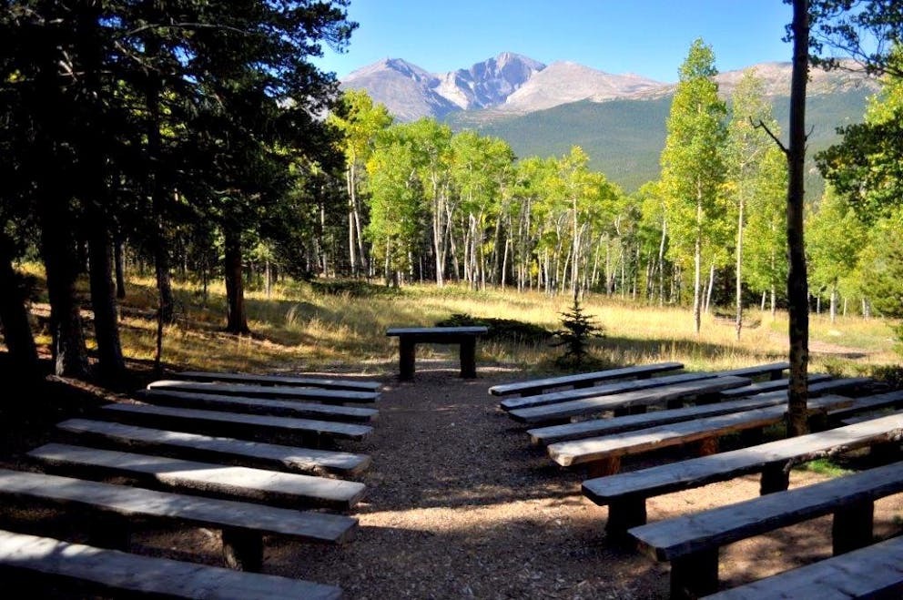 ceremony site at colorado micro wedding + elopement private estate venue