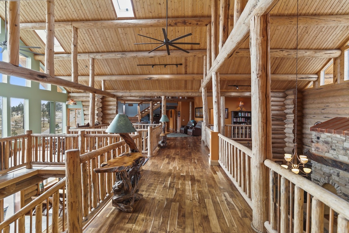 upstairs of log cabin - colorado micro wedding + elopement venue 