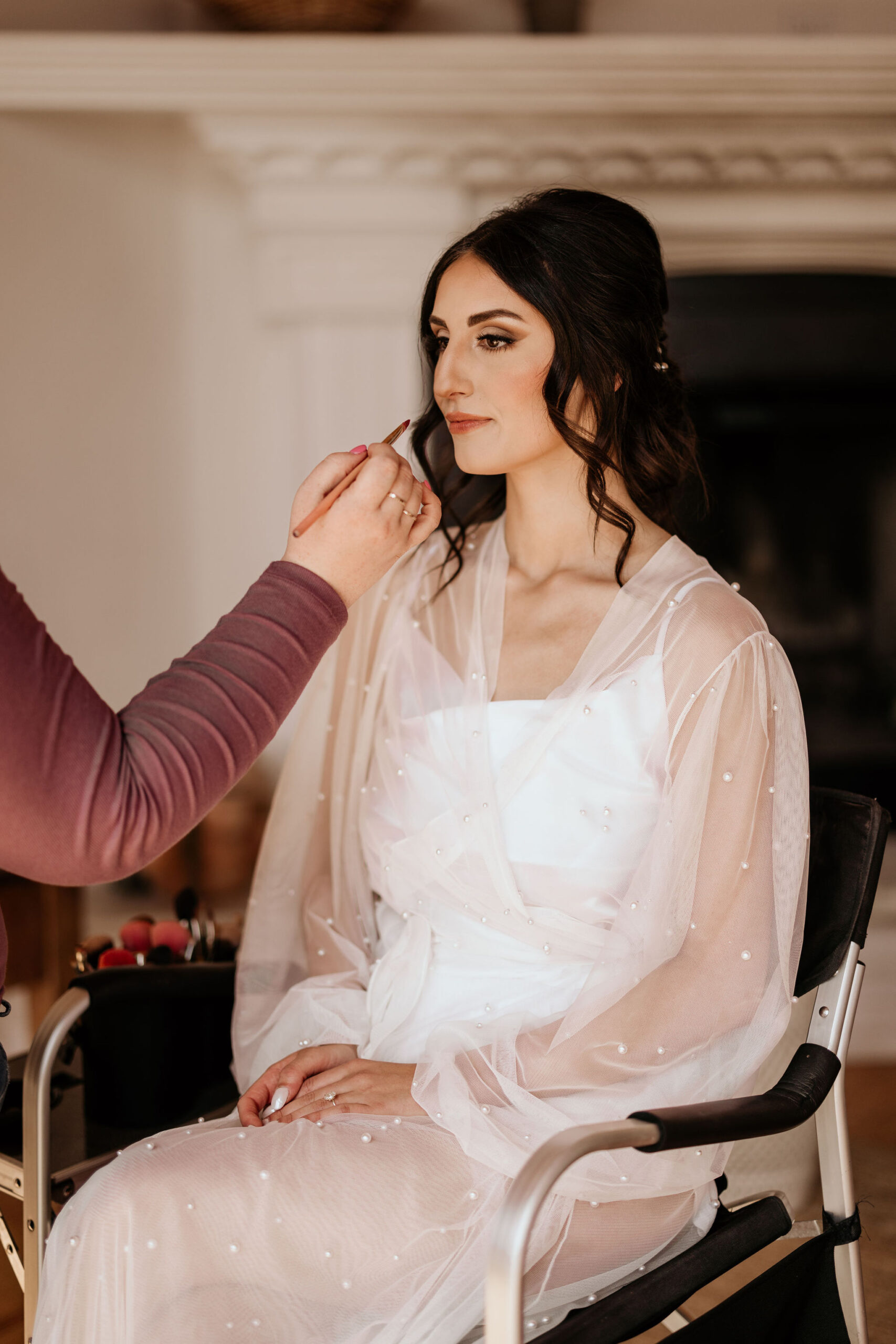 What to Pack For Your Elopement or Micro Wedding, colorado bride gets hair and makeup done