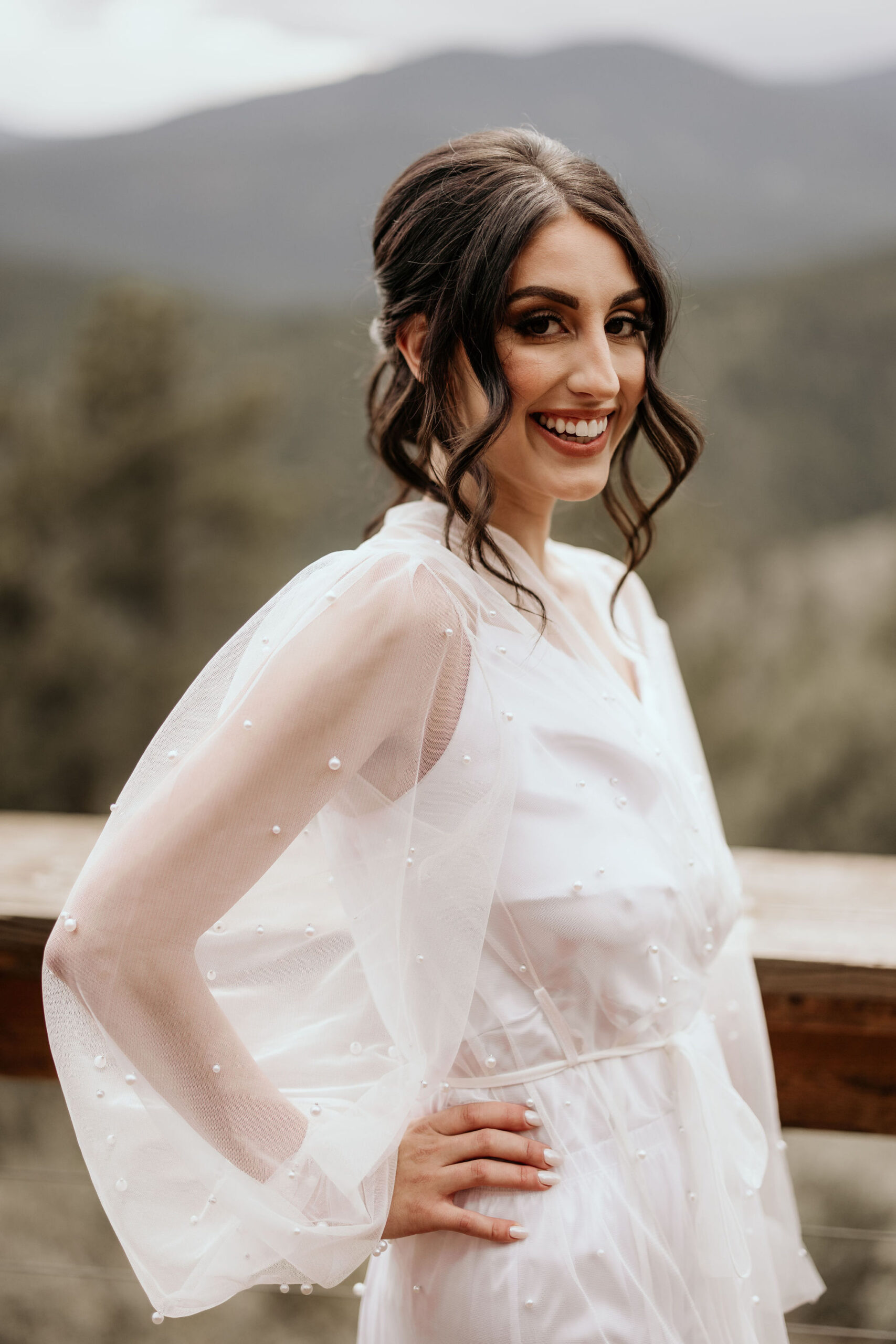 What to Pack For Your Elopement or Micro Wedding, bride poses for colorado intimate wedding photographer