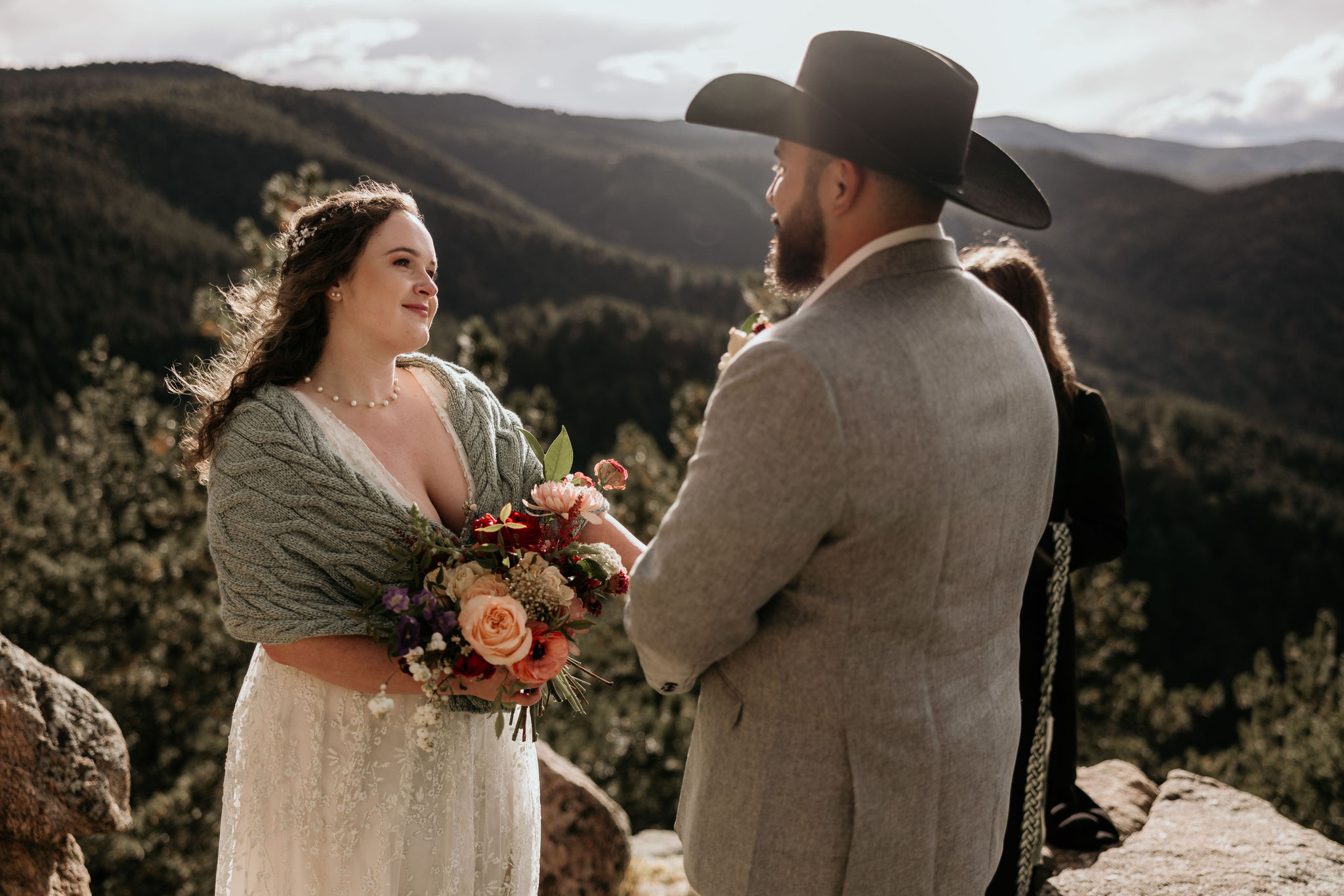 Why Renew Your Wedding Vows? Ideas, Reasons, + How-To: bride and groom in the colorado mountains
