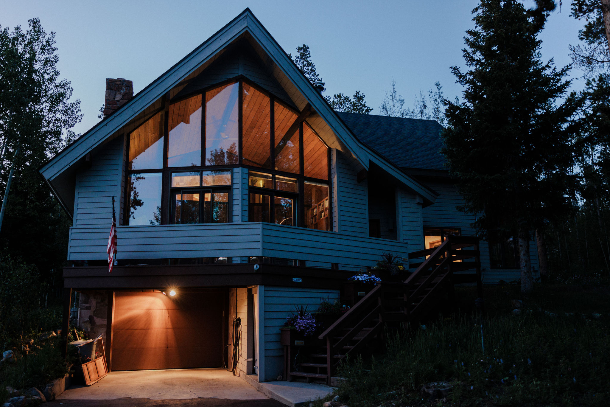 photo of breckenridge airbnb in the morning blue hour