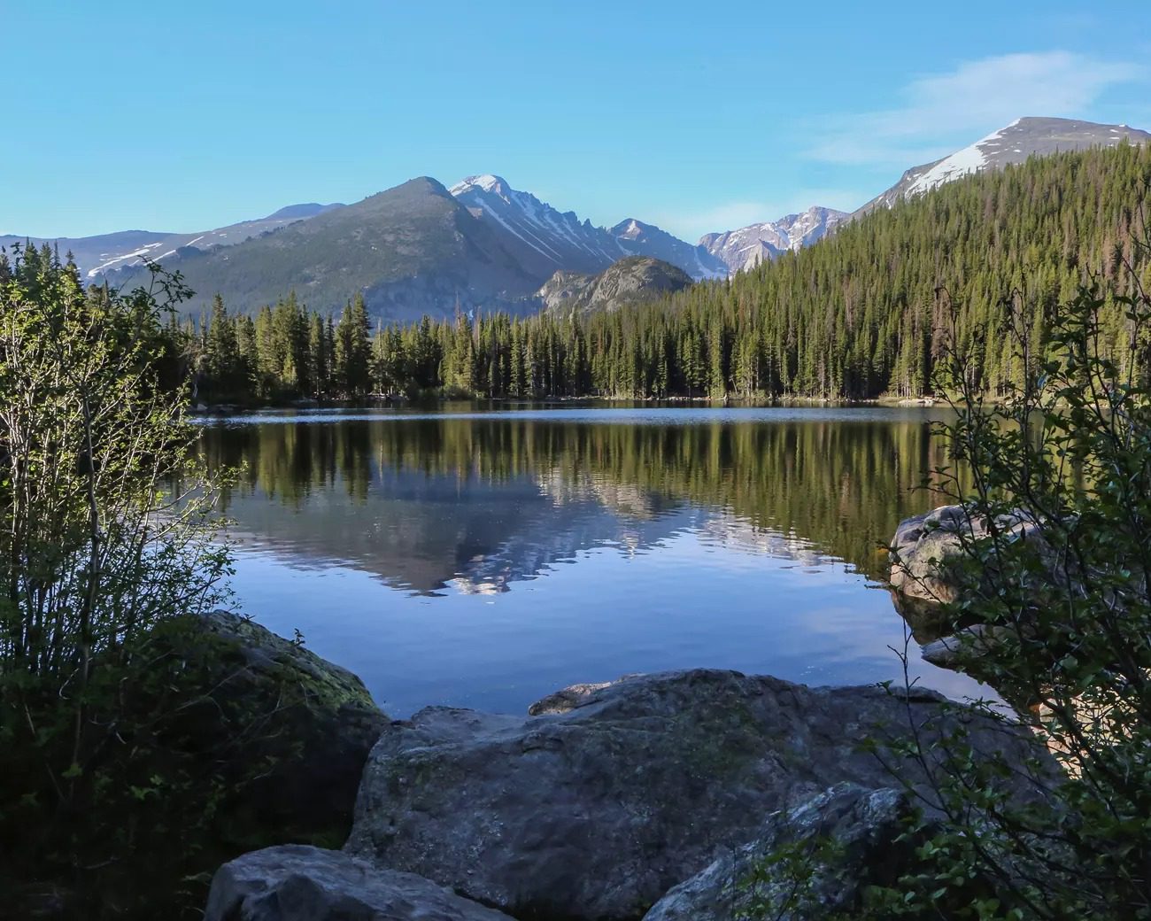 colorado forest wedding location, bear lake, in rmnp. 