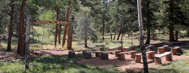 colorado state park wedding ceremony site in the mountains