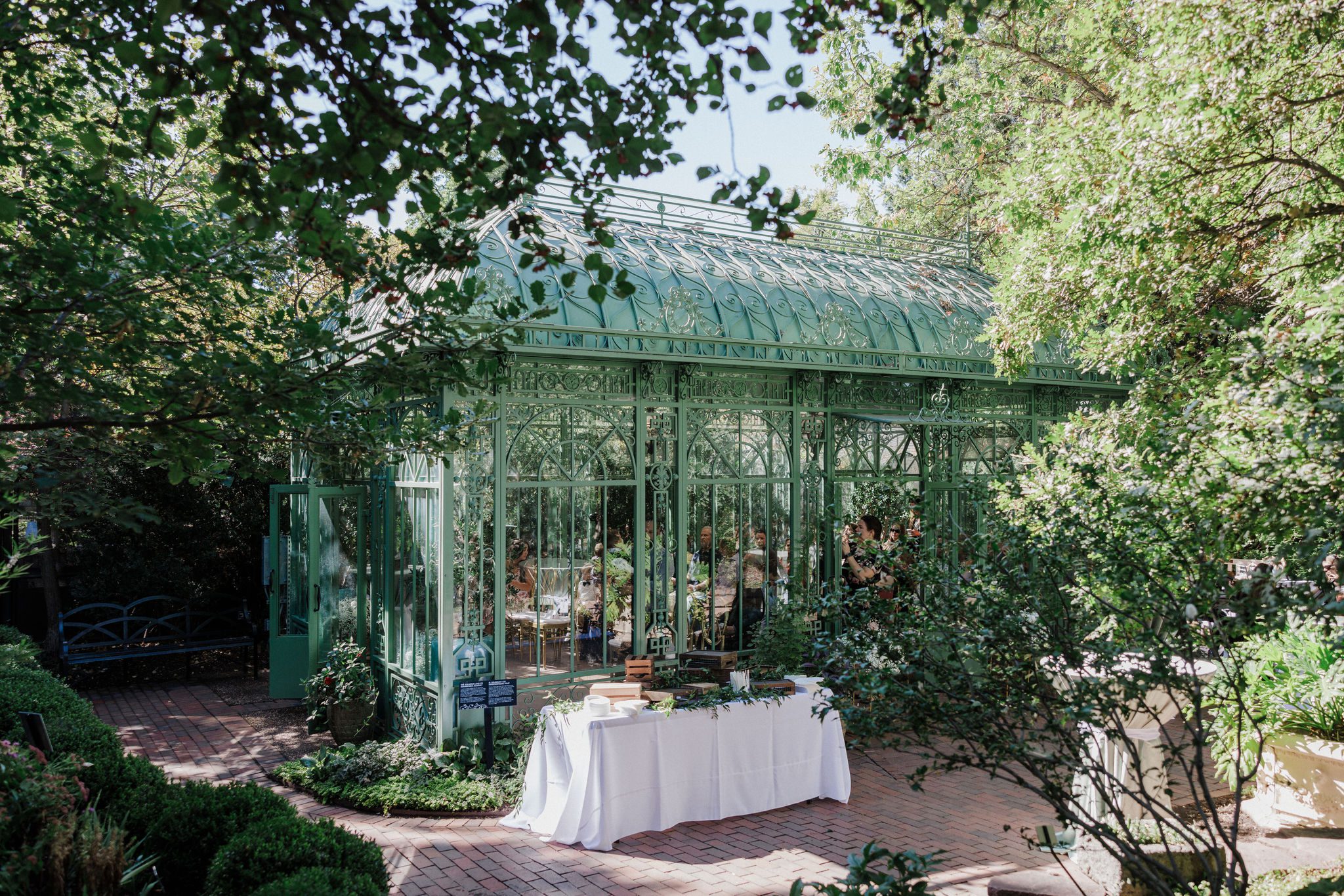 colorado summer wedding venue, the denver botanic gardens green house