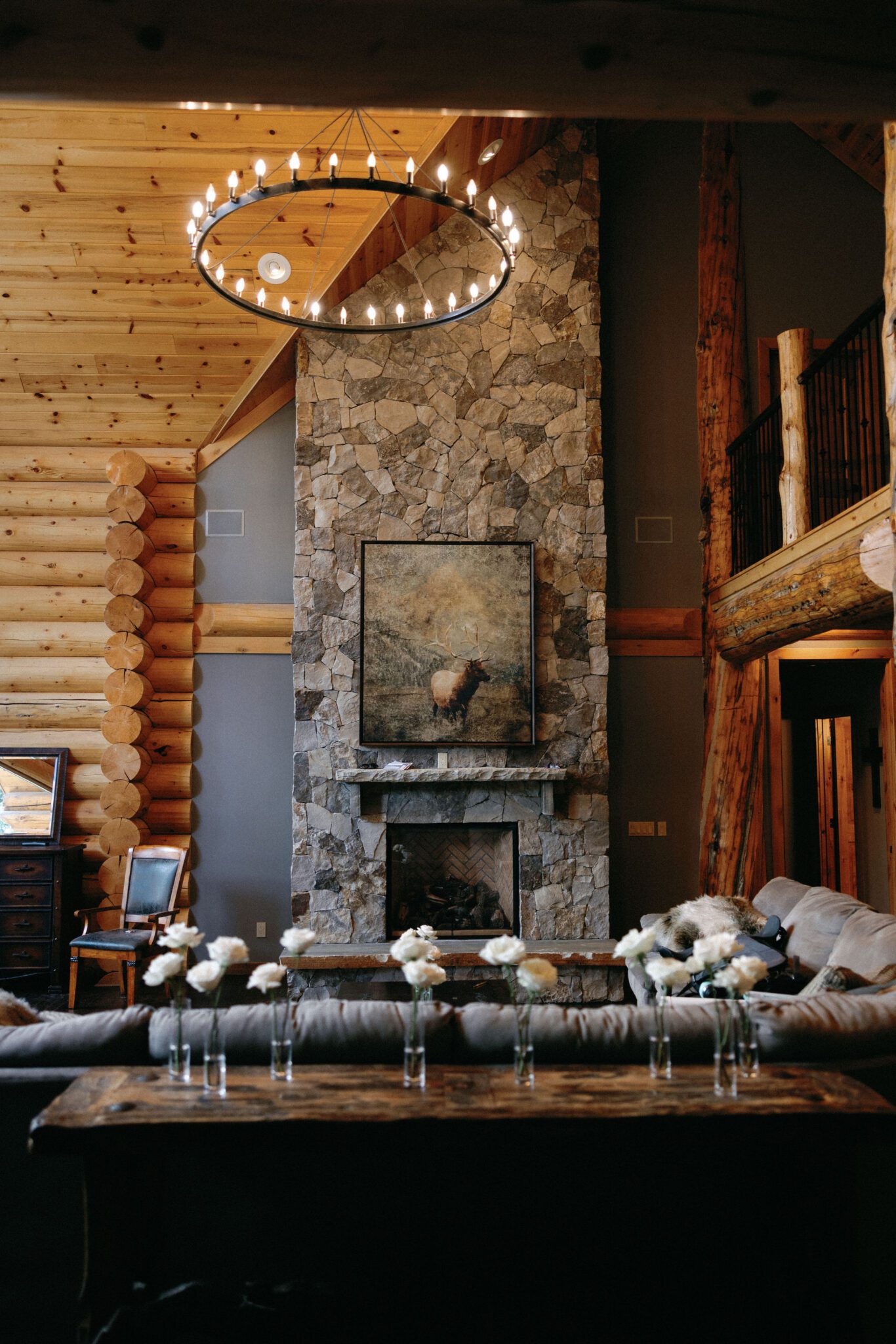 photo of the inside of the airbnb set up for a colorado wedding